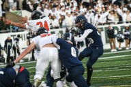 How Bemidji's Austin Riewer juggles a pair of sports at the same time