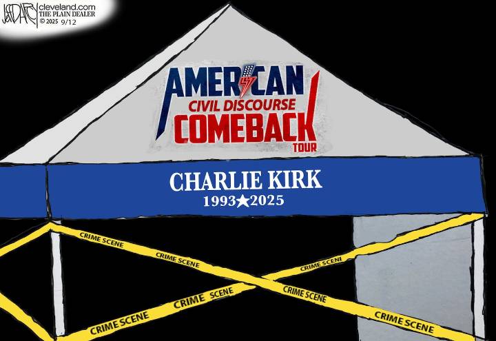 Charlie Kirk Assassination: Darcy cartoon