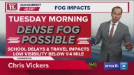 Weather Impact Alert: Dense morning fog mix expected overnight into Tuesday morning