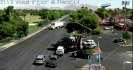 Crash between a semi-truck and car leaves person dead