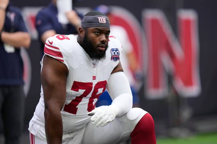 Andrew Thomas doubtful for Giants, Malik Nabers expected to play