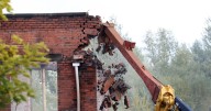 'It's like a house of cards': Demolition begins at Pioneer Mill after huge blaze leaves firefighter seriously injured