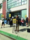 Immigrant justice group protests at Chino office
