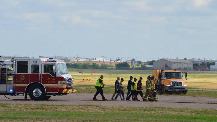 Realizan simulacro de accidente en el aeropuerto internacional de Laredo