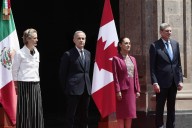 Sheinbaum y Mark Carney sostienen encuentro en Palacio Nacional