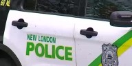 New London police cruiser struck by motorcycle while responding to call