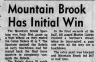 Back when: Mountain Brook’s first Friday night win