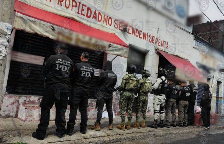 Aseguran 408 toneladas de autopartes ilícitas en siete cateos en la Cuauhtémoc