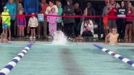 YMCA youth triathlon goes on in rain