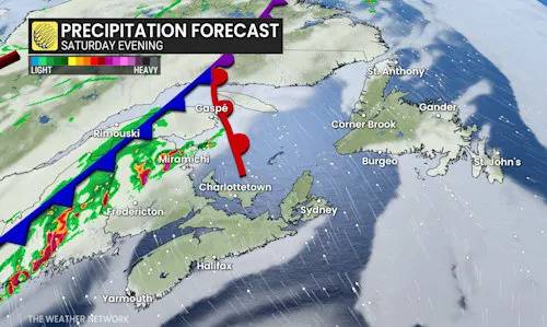 Multi-day storm risk with helpful rains targets parts of Atlantic Canada