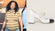 Pregnant Rihanna Reclaims Statement Footwear in Miu Miu Cap Toe Pumps