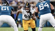 Steelers rookie DT Derrick Harmon limited in practice, says he's ready to go