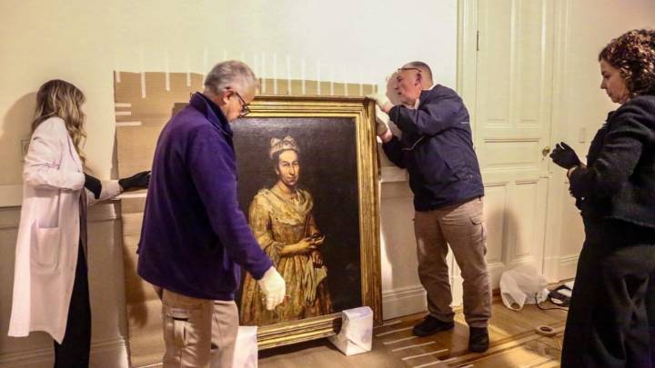 El cuadro robado durante el nazismo, encontrado en Mar del Plata, fue trasladado al Palacio de Tribunales