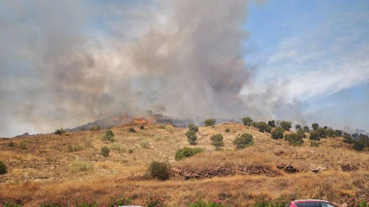 Declarados dos incendios este lunes en Málaga: Monte Coronado y Benalmádena