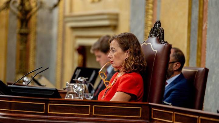 Armengol pide en el Congreso guardar un minuto de silencio por el "genocidio" de Israel con la ausencia de Vox