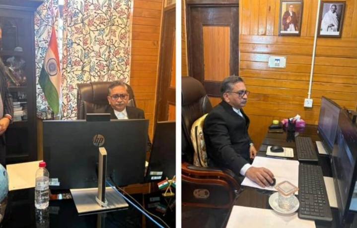 Justice Sanjeev Kumar makes history, holds High Court Division Bench proceedings from Gurez virtually