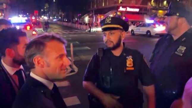 Macron rings Trump for help after New York police block his car in the street