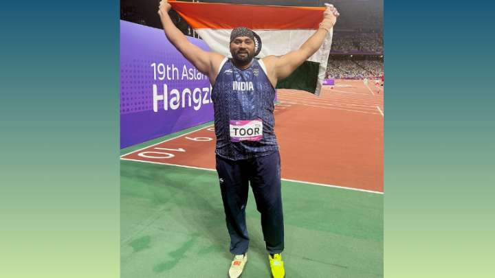 Samardeep Gill stuns Tajinderpal Singh Toor to win gold in National Open Athletics Championships