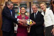Sheinbaum recibe al primer ministro de Canadá, Mark Carney, en Palacio Nacional