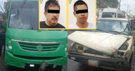 Riña en Cuajimalpa termina en incidente vial: camión con pasajeros impacta tres autos