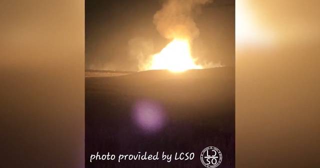 Natural gas pipeline fire visible from Colorado alarms Wyoming residents
