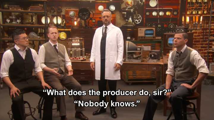 Emmys opening skit has Nate Bargatze foretell the future of television