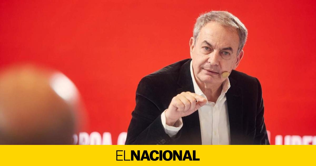 Zapatero responde a Page y tilda "de absurdo" creer que millones de independentistas son extrema derecha