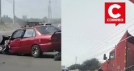 Ica: tres heridos tras brutal choque entre auto y camión en la Panamericana Sur