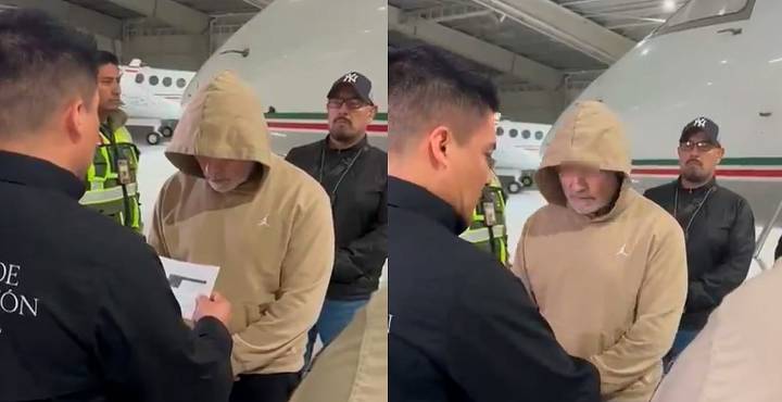 Llega al Aeropuerto de Toluca Hernán Bermúdez; así le leyeron sus derechos [VIDEO]