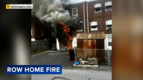 Rowhome fire on Lakeview Road in Wilmington, Delaware leaves two families displaced