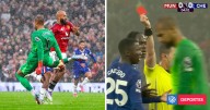 Robert Sánchez no jugó ni cuatro minutos: arquero del Chelsea fue expulsado por patadón ante United