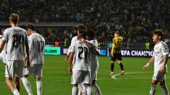 Real Madrid goleó al Kairat Almaty por Champions League de la mano de Mbappé