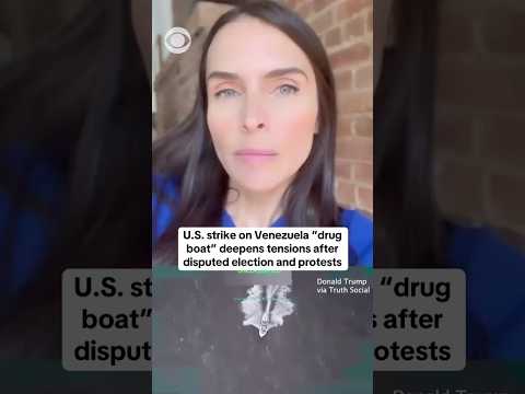 U.S. strike on Venezuela "drug boat" deepens tensions after disputed election and protests #shorts