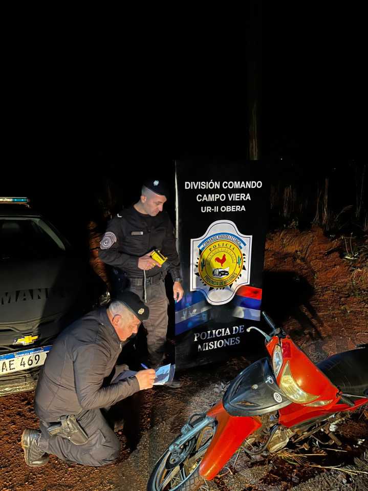 En múltiples operativos la policía recuperó una moto robada y detuvo a un joven por robar un autoestéreo