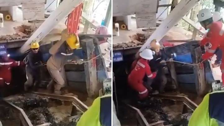 Así fue el inicio del rescate de los 23 mineros atrapados en una mina de Segovia, Antioquia