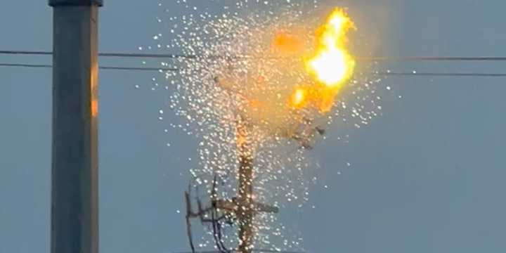 VIDEO: Transformer explodes during Outer Banks thunderstorms