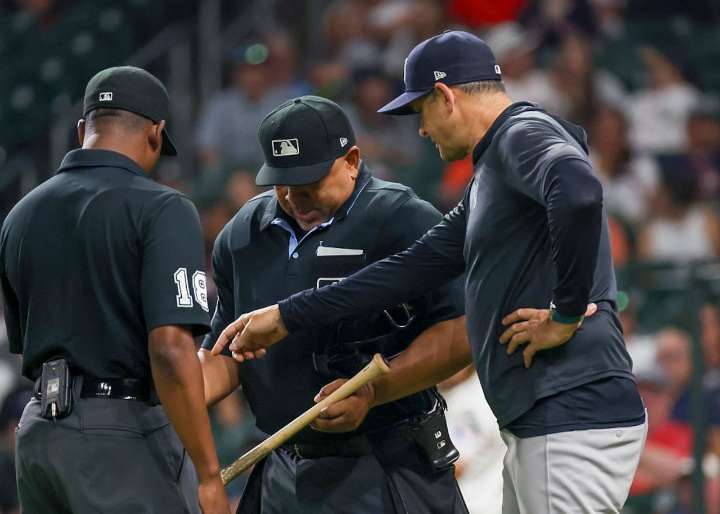 Bat controversies and crossed-up catchers: Baseball’s unwritten rules get weird in Houston