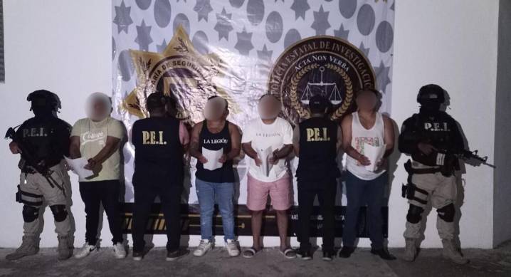 Cinco detenidos en Mérida por privación de la libertad y violenta agresión a un hombre
