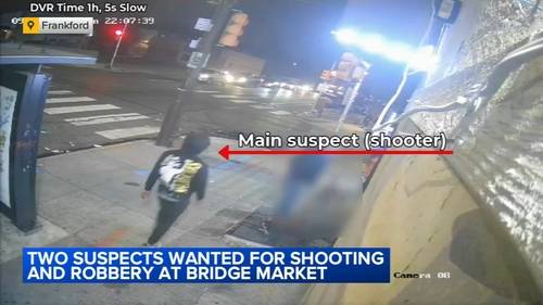 Philadelphia police release new surveillance video in shooting, robbery at Bridge Market in Frankford