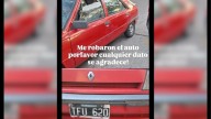 Fue a dejar a su hijo en la escuela y le robaron el auto que dejó estacionado en la puerta