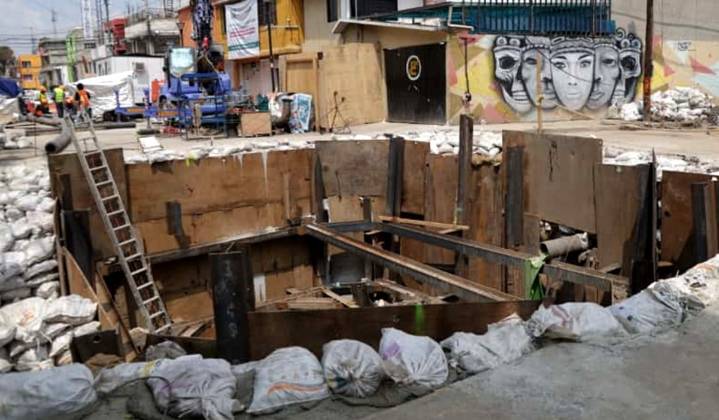 FOTOS: Así van las reparaciones del mega socavón de Iztapalapa; presenta avance del 40%