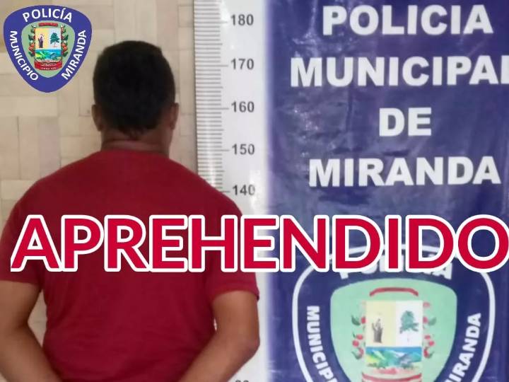 Quedó preso tras golpear a su pareja con un palo en Miranda