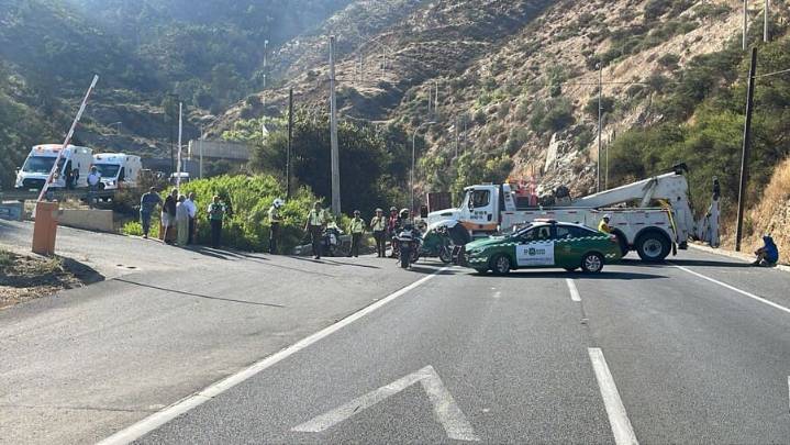 Túnel Lo Prado colapsado: accidente de tránsito deja kilómetros de congestión en Ruta 68