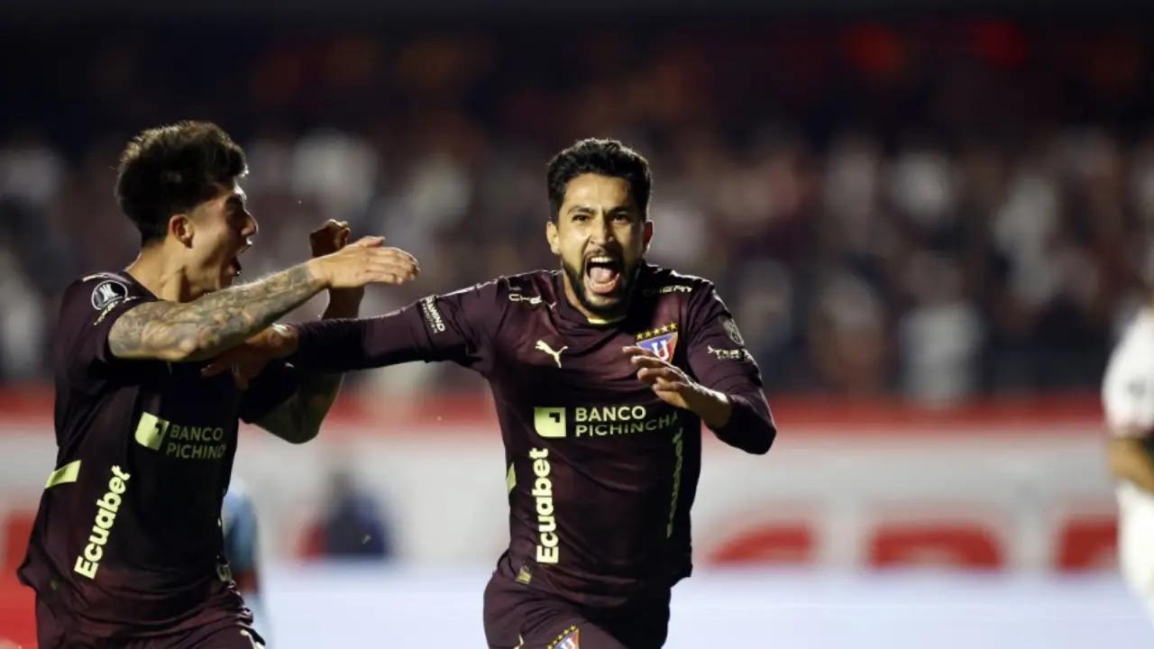 Jeison Medina anotó un golazo con Liga de Quito y eliminó a Sao Paulo de la Copa Libertadores