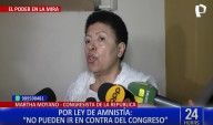 Martha Moyano a favor de la ley de amnistía: “Poder Judicial debe aplicarla de inmediato”
