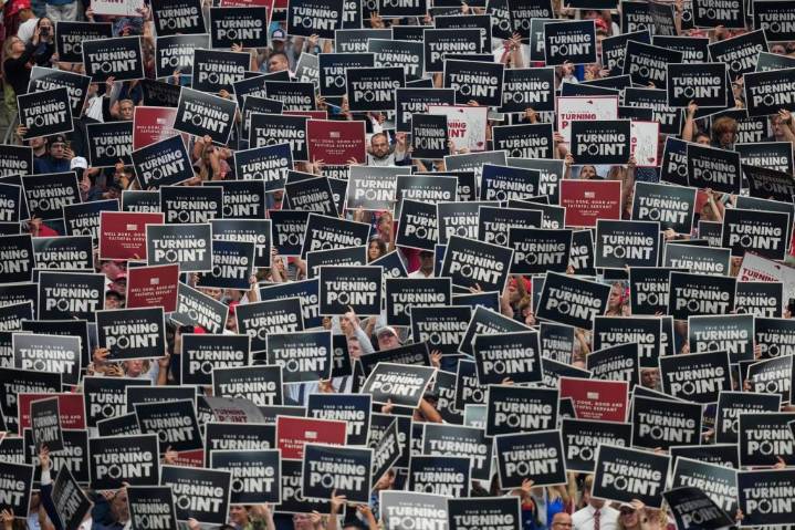 Charlie Kirk’s friends praise the slain conservative activist’s faith at memorial
