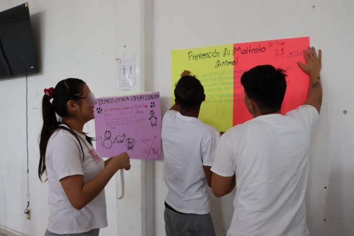 PROMUEVEN PREVENCIÓN DEL MALTRATO ANIMAL EN CENTRO JUVENIL