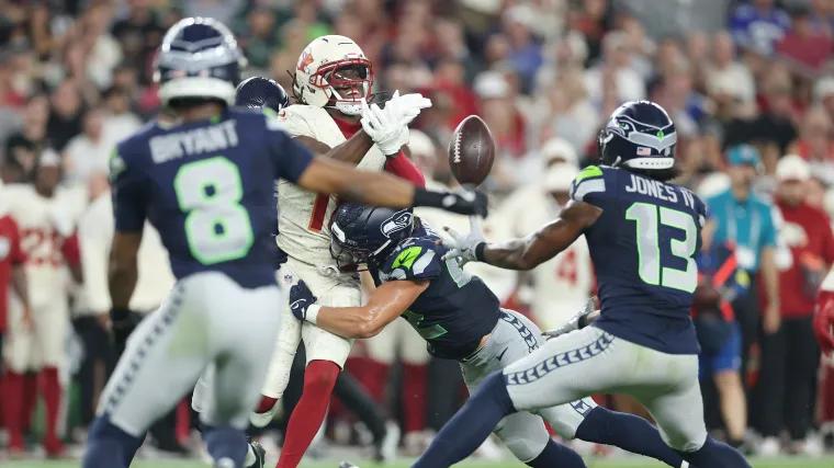 Marvin Harrison Jr. drop: Cardinals WR's mistake vs. Seahawks becomes interception before bounce