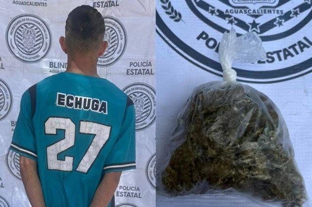 Intentó huir y fue detenido con hierba verde en el oriente de la ciudad