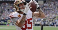 49ers tight end George Kittle leaves game against Seattle after suffering hamstring injury